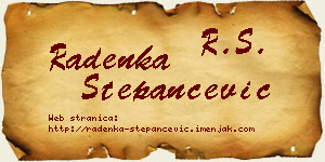 Radenka Stepančević vizit kartica